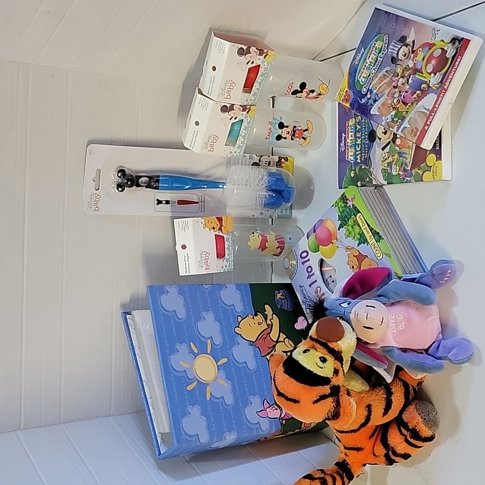 Baby Bundle!!!Bottles/brush are NEW, picture book New!!! Including 10 items!